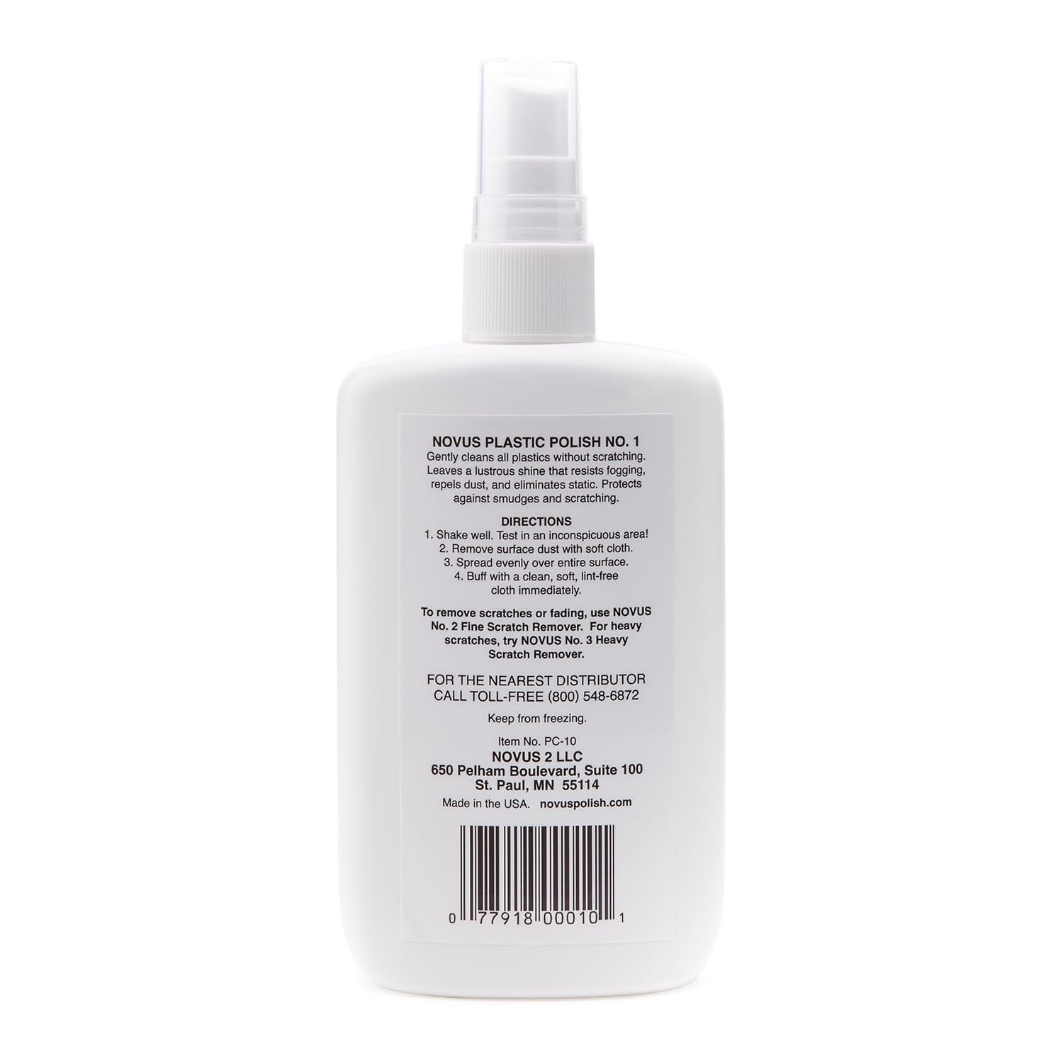 7020 Plastic Clean Shine #1 Scratch Remover Polish Protection 8 Oz Bottle