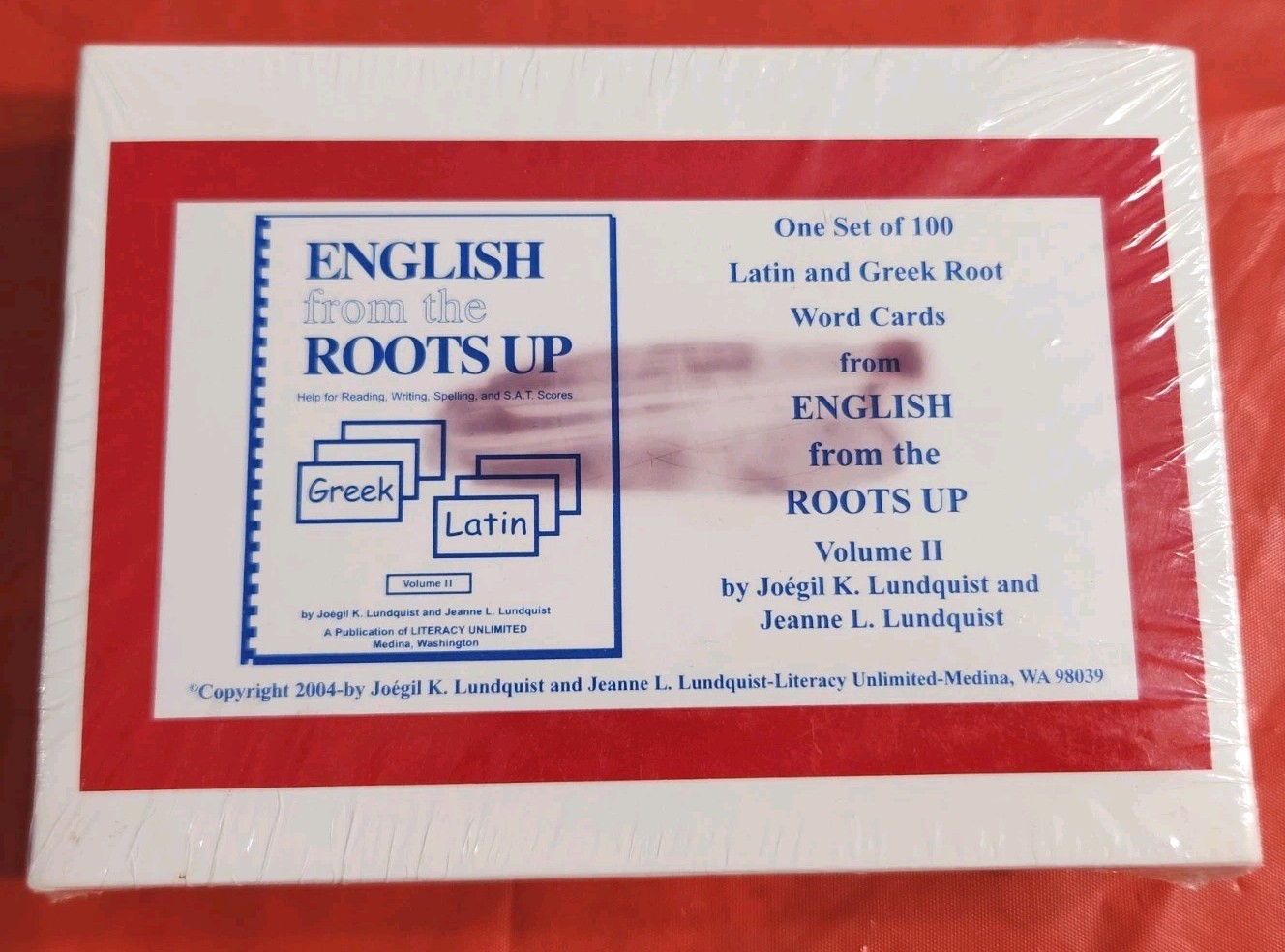 NIB ENGLISH from the ROOTS UP Latin & Greek VOLUME 2 (100 CARDS)