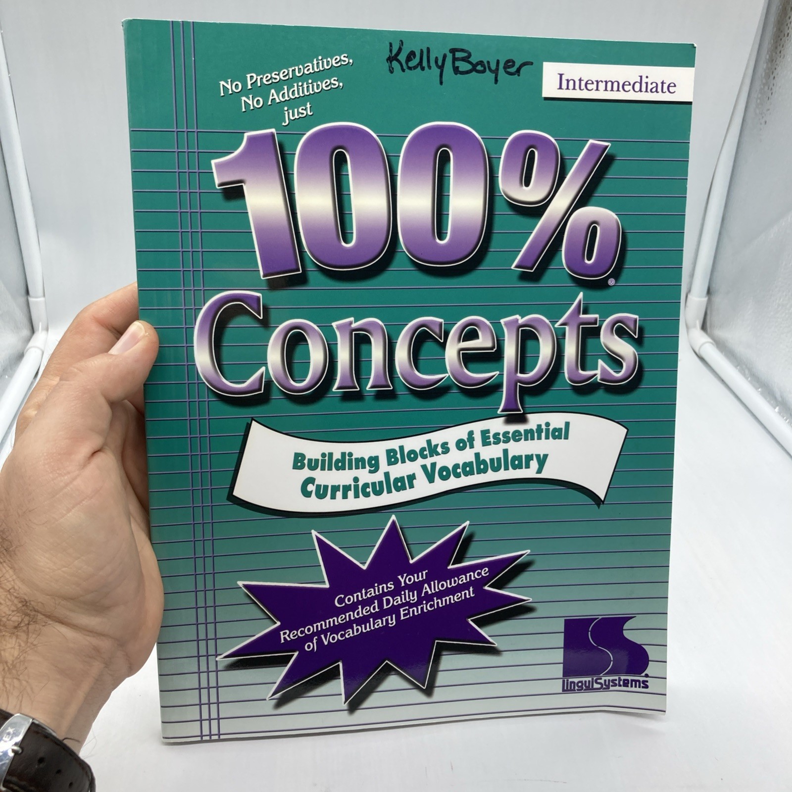 100% CONCEPTS INTERMEDIATE BUILDING BLOCKS OF ESSENTIAL Linguisystems VG