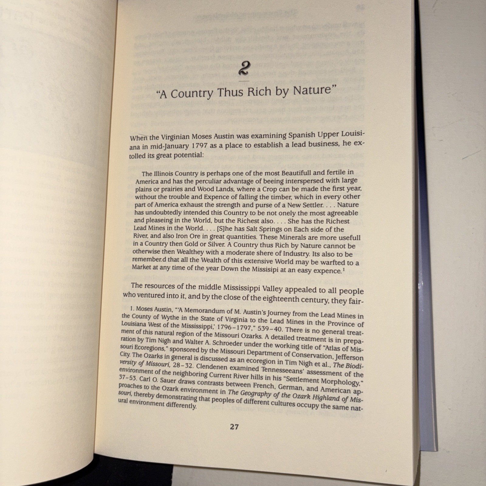 Opening the Ozarks : A Historical Geography of Missouri’s Ste. Genevieve..signed