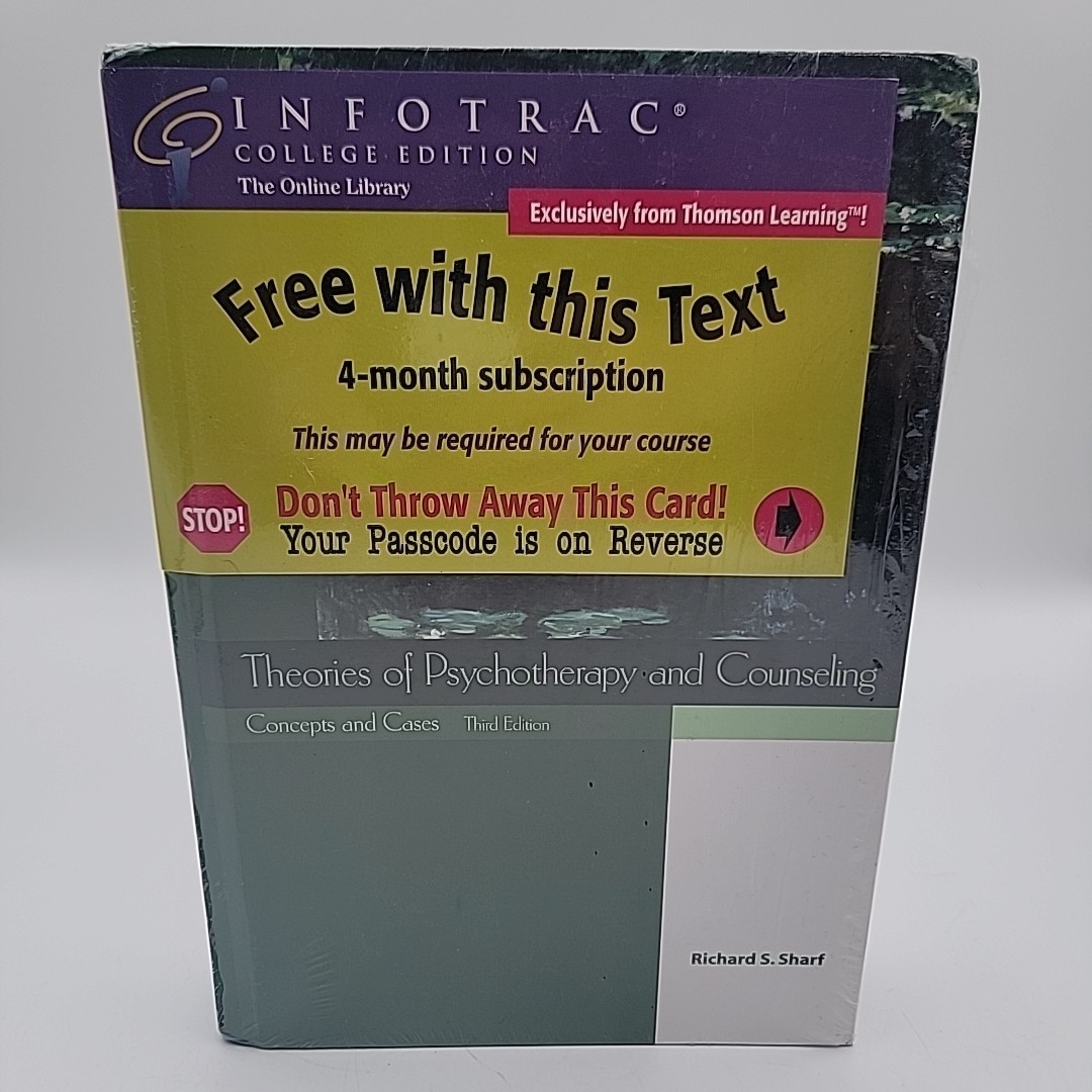 Theories of Psychotherapy & Counseling: Concepts & Cases Third Ed Richard Sharf