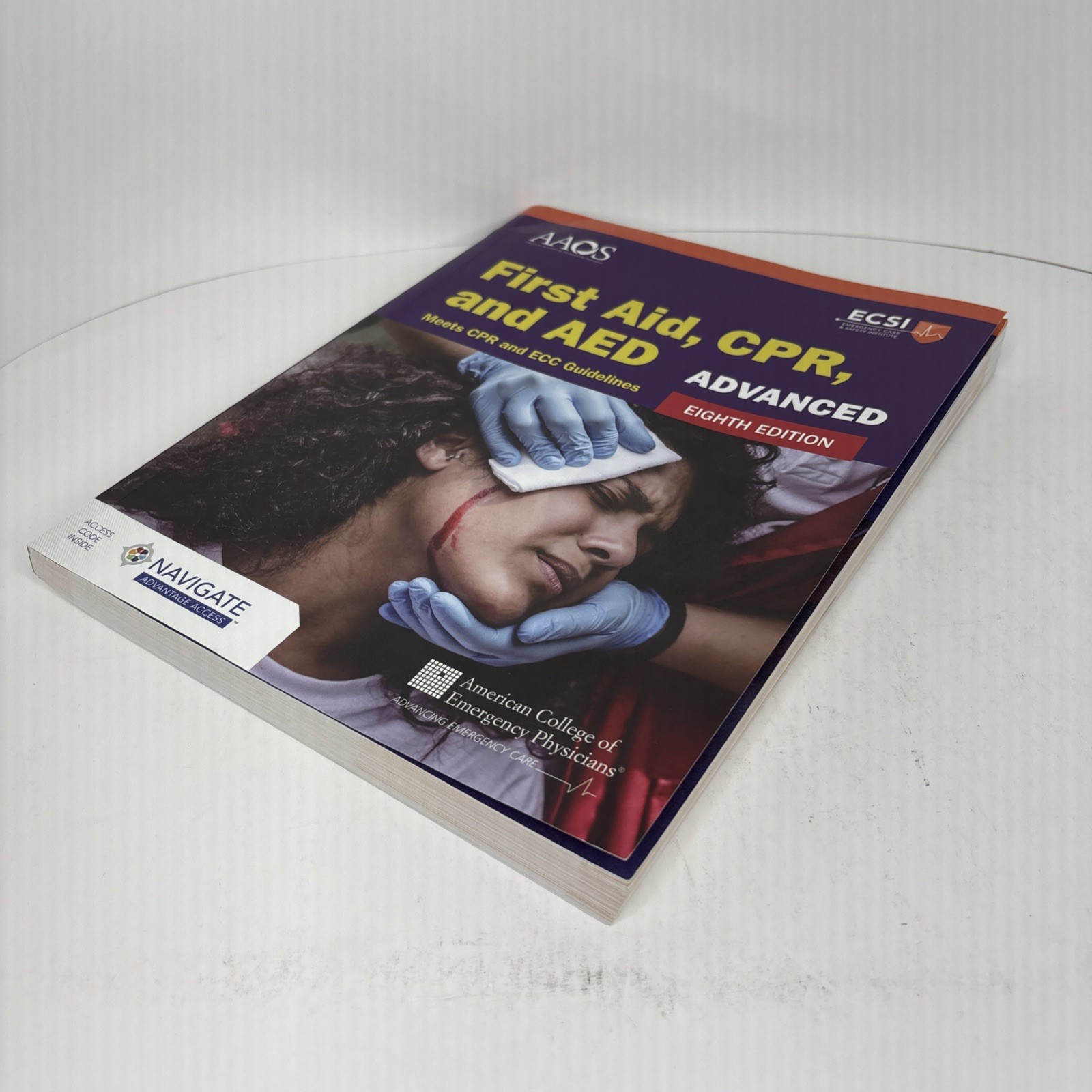 Advanced First Aid, CPR, and AED Paperback 8th Edition