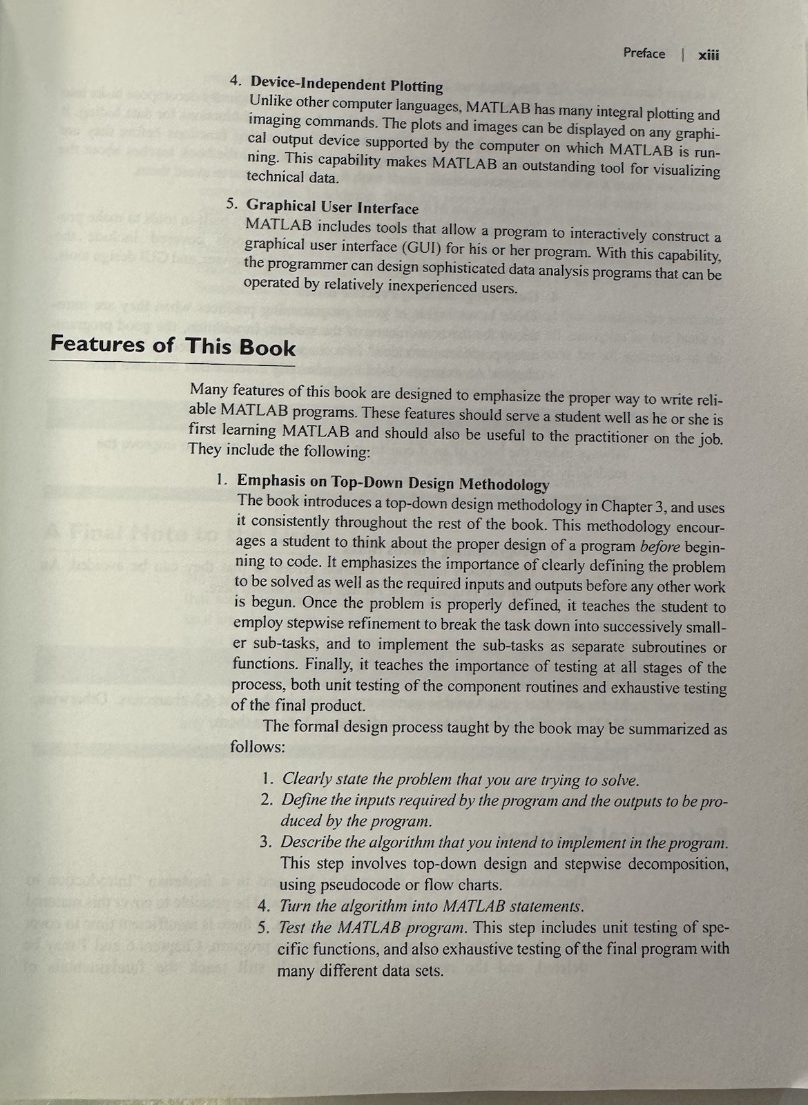 Essentials of MATLAB® Programming by Stephen J. Chapman (2008, Paperback)