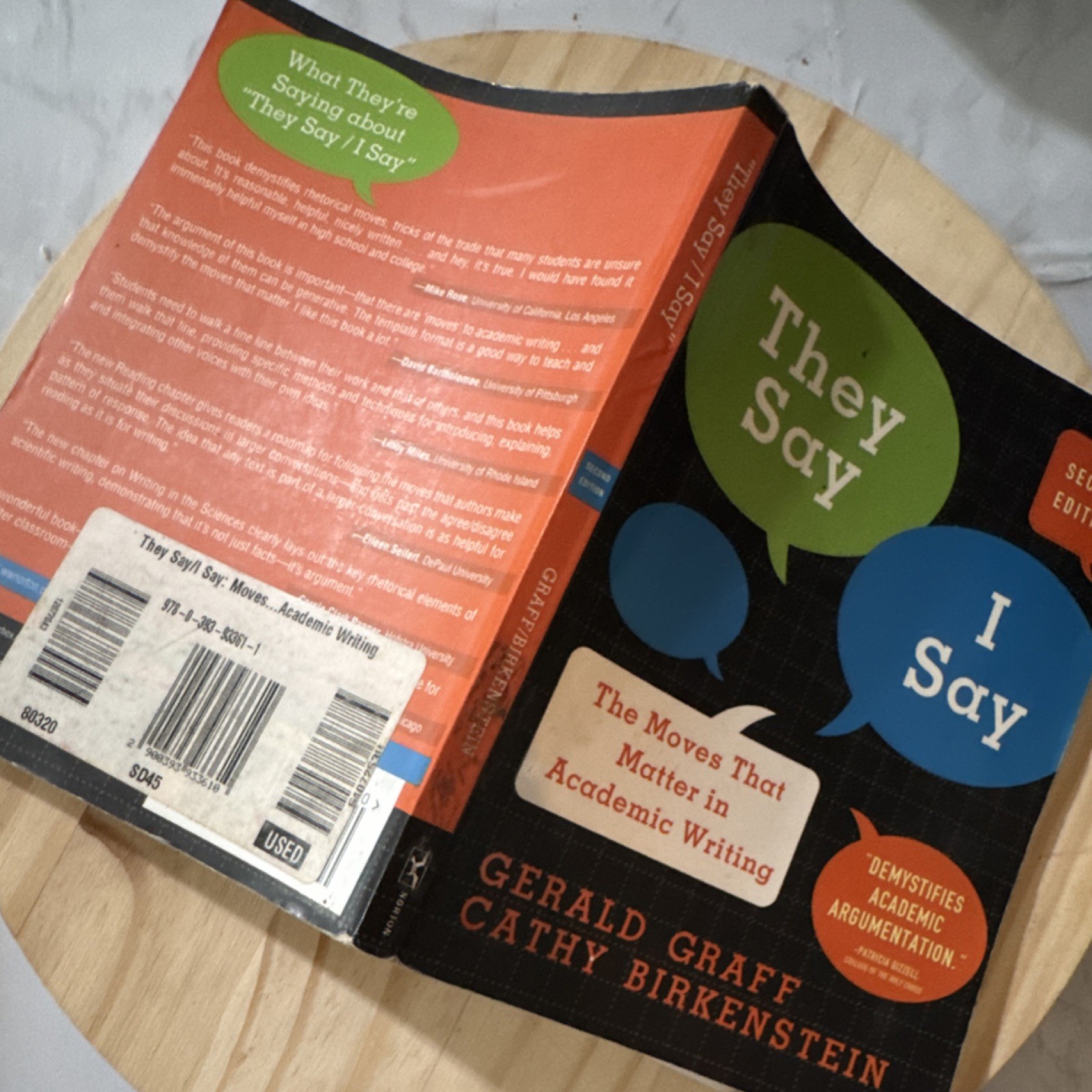 They Say / I Say Second Edition Graff Birkenstein Academic Writing Paperback