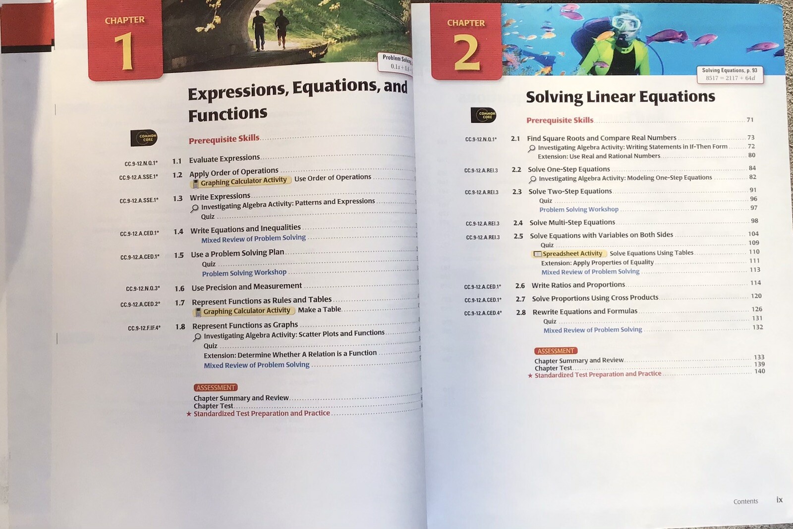 Holt McDougal Larson Algebra 1 Teacher Edition & Student Common Core Homeschool