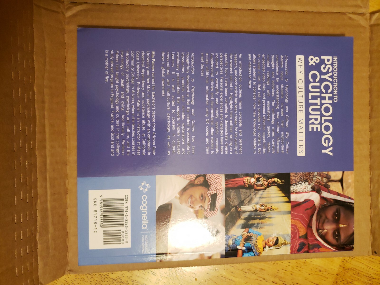 Introduction to Psychology and Culture: Why Culture Matters by Mia Palmer NEW
