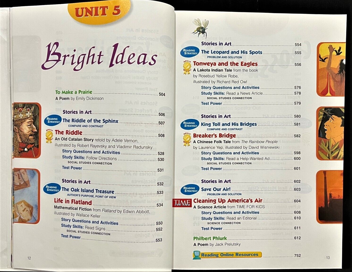 5th Grade – READING – Student Textbook (2005, Macmillan/McGraw-Hill)