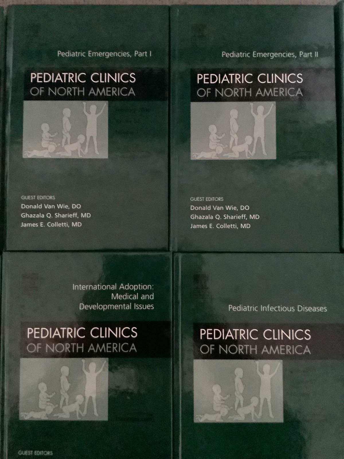 Pediatric Clinics of North America (10) Volumes Mixed Topics, Titles 2004 – 2006