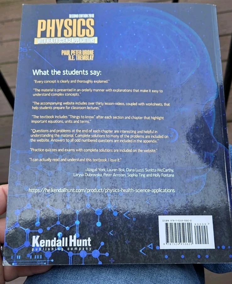 Physics with Health Science Applications – Misc. Supplies – GOOD