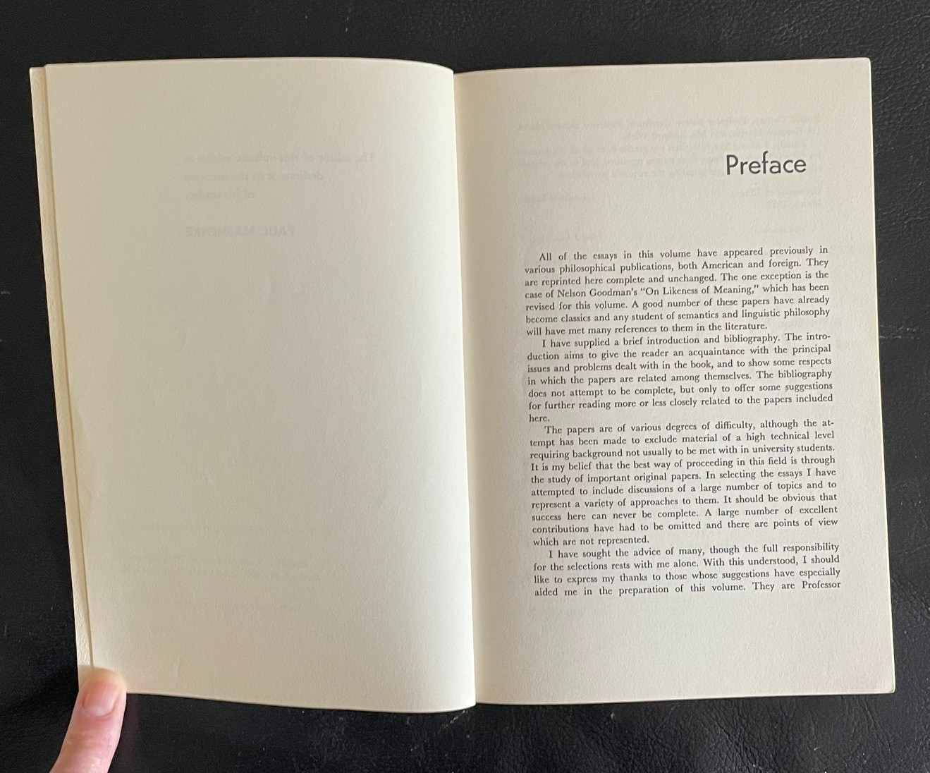 Semantics and the Philosophy of Language Linsky