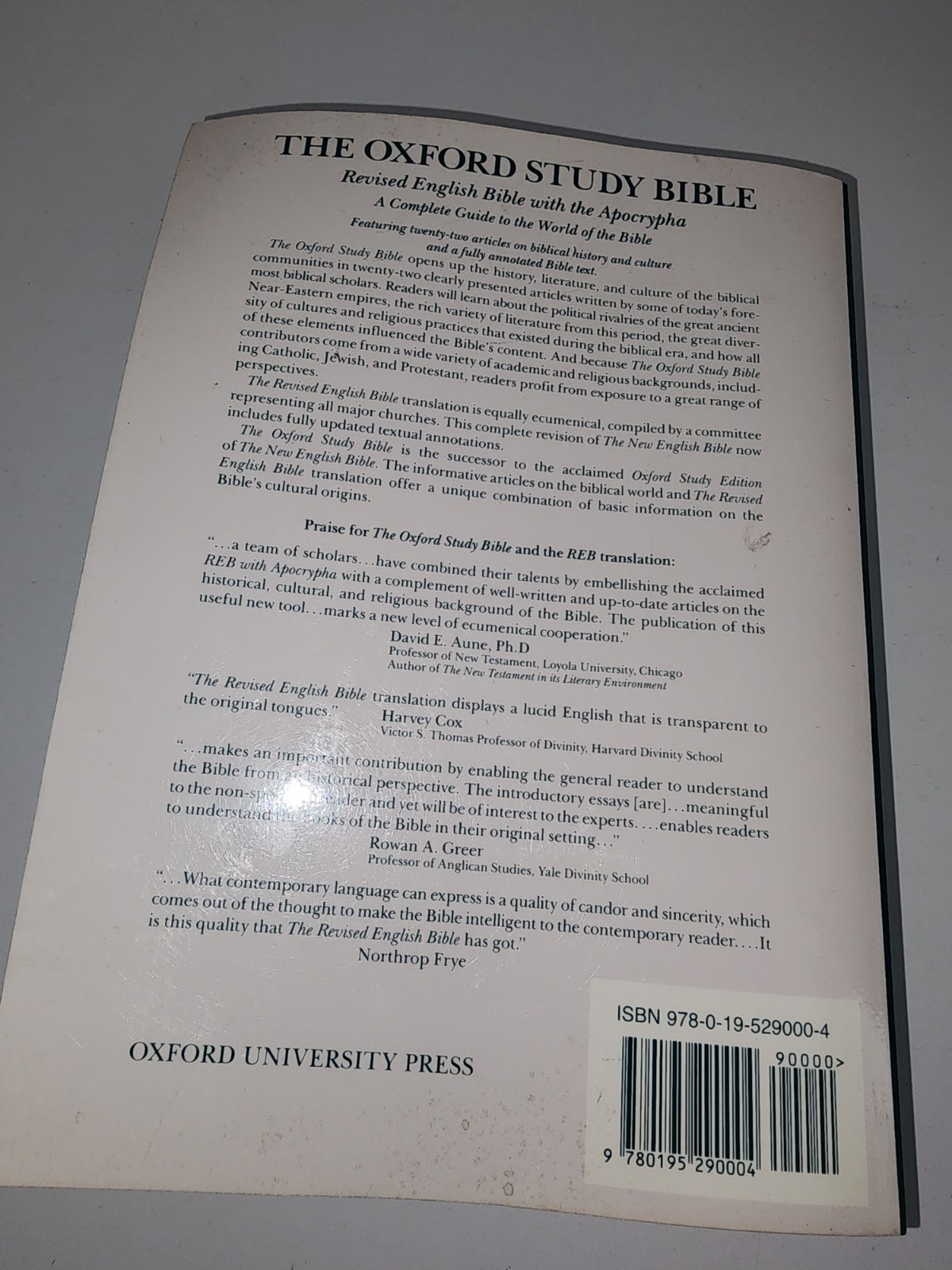 The Oxford Study Bible: Revised English Bible with the Apocrypha – paperback…