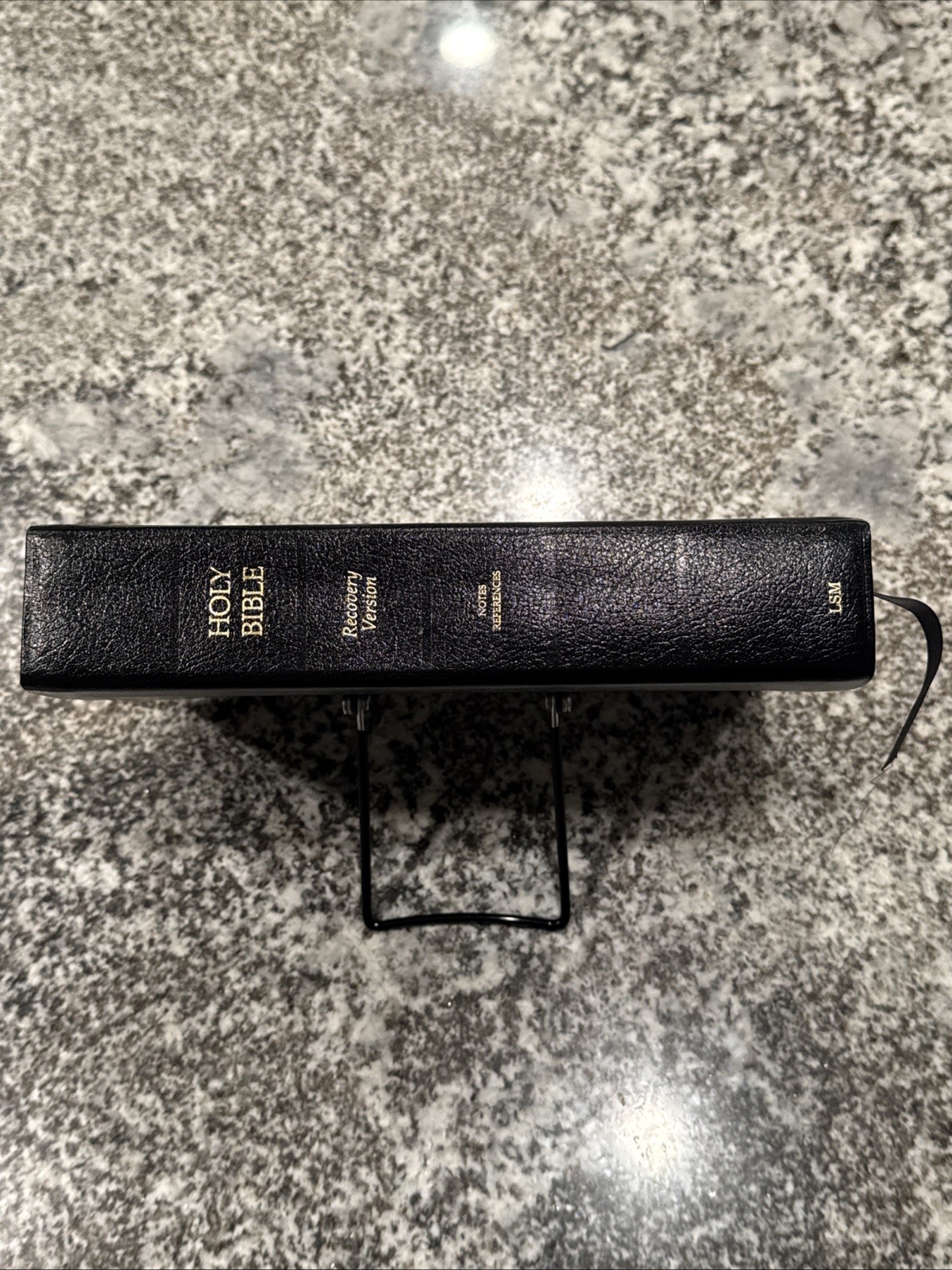 Holy Bible Recovery Version Bonded Leather Black 2003 Reference Notes LSM