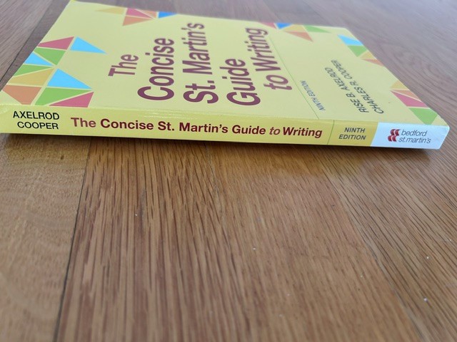 The Concise St Martin’s Guide to Writing 9th Edition by Axelrod, Cooper UNREAD
