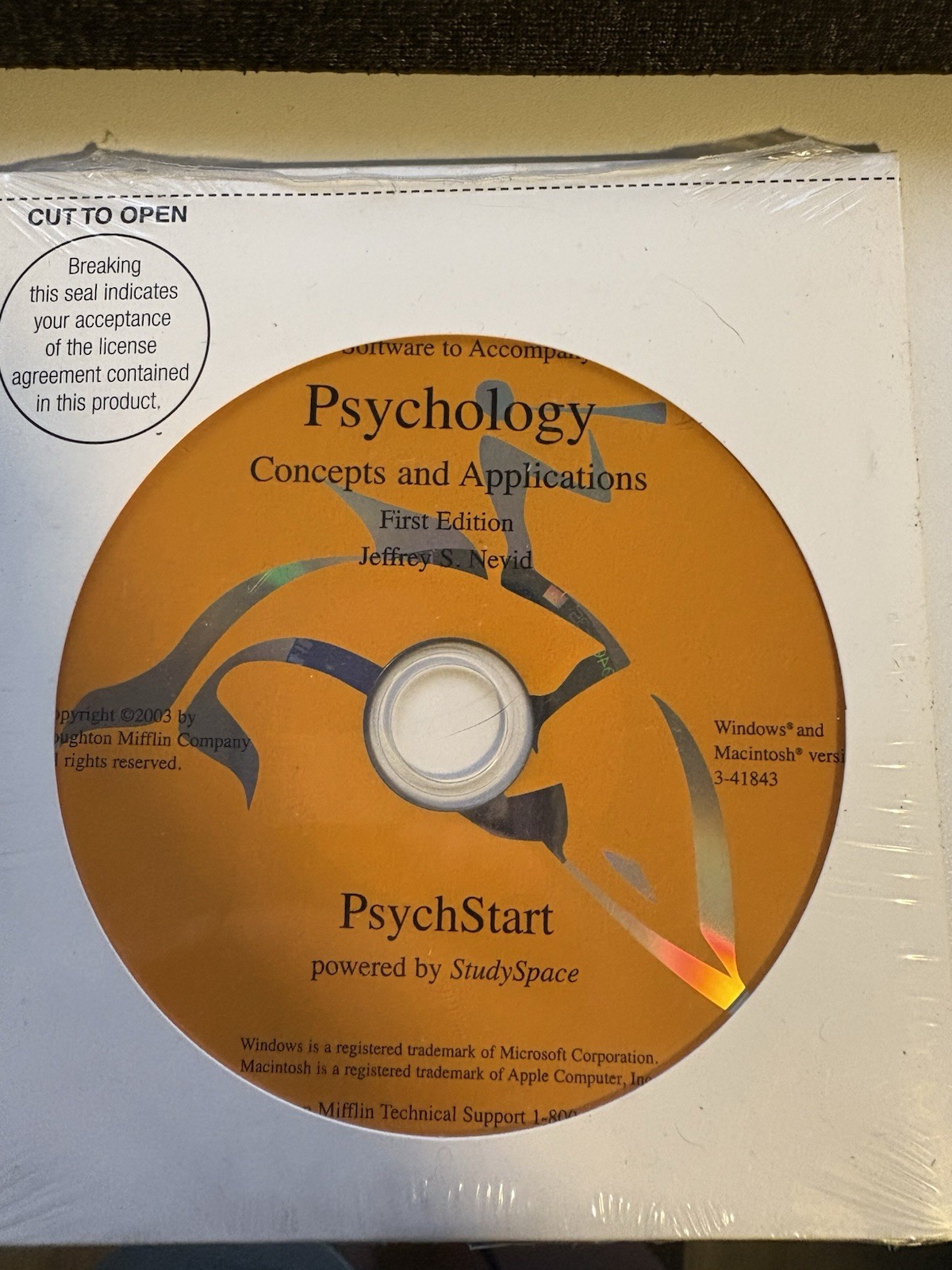 Psychology Concepts and Applications by Jeffrey S. Nevid Audio Disk