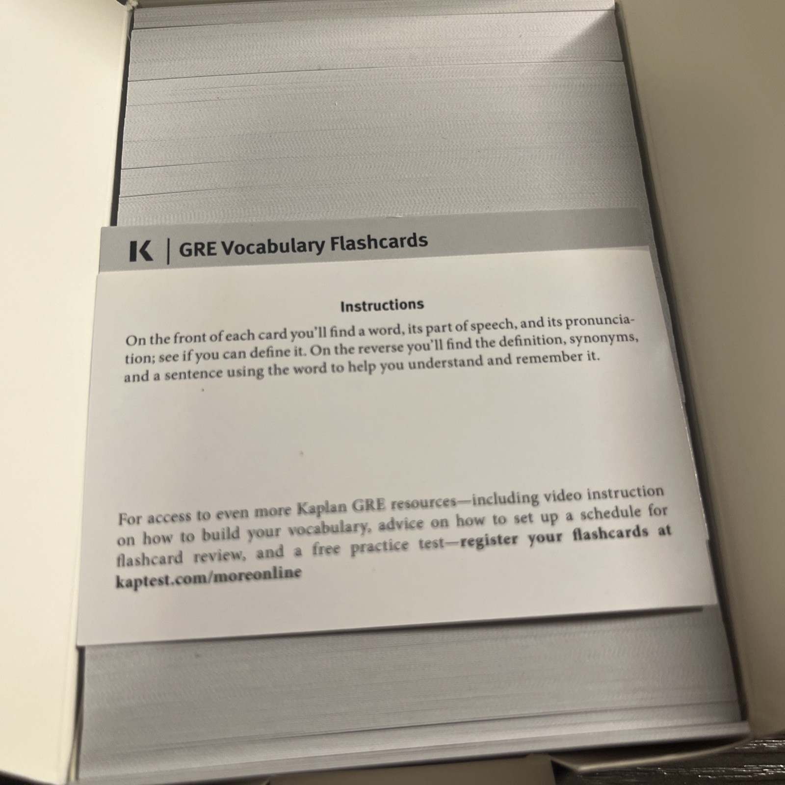 Kaplan Test Prep Ser.: GRE Vocabulary Flashcards, Sixth Edition + Online Mint