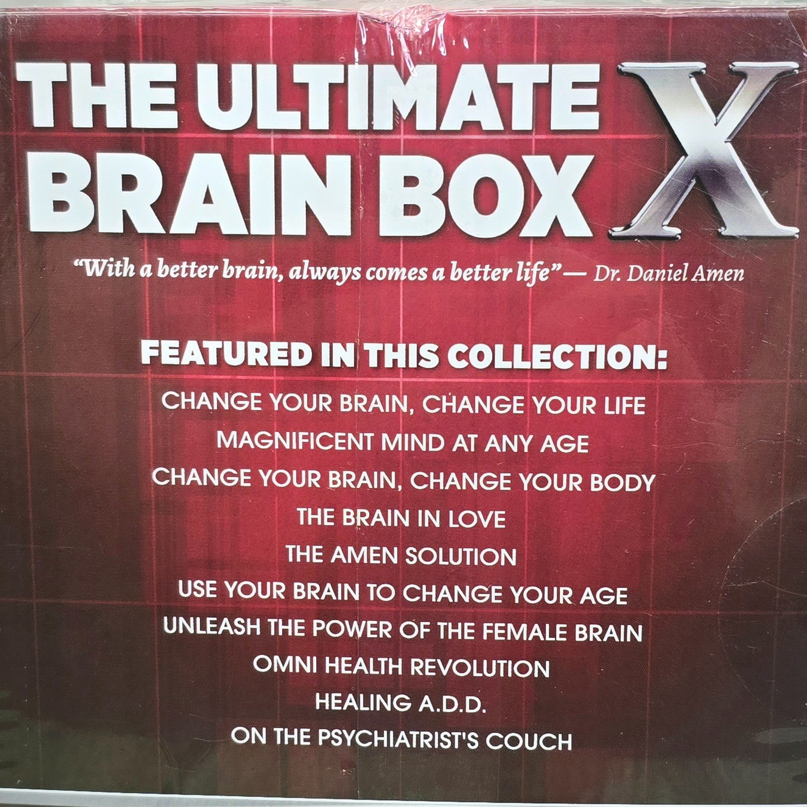 Dr Daniel Amen Brain Box X + Change Your Brain Coaching Program DVD Sets – NEW