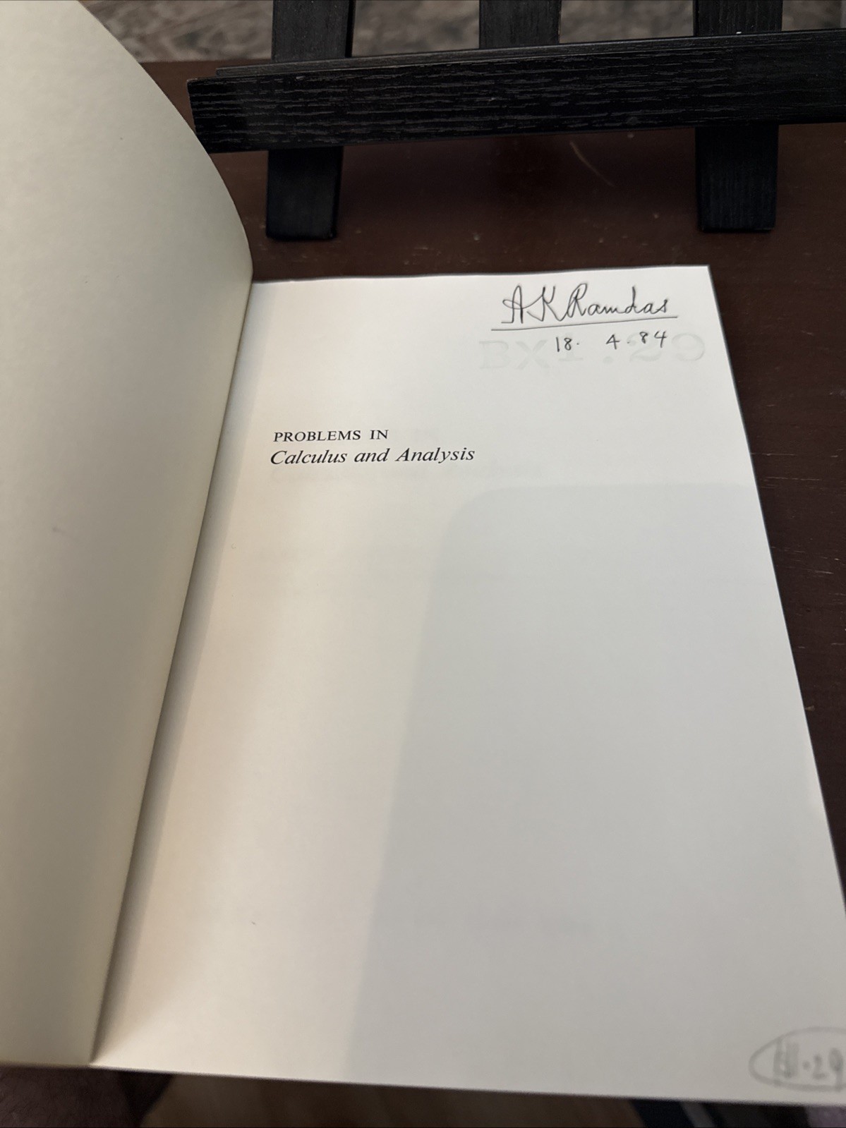 Problems in Calculus and Analysis by Albert A. Blank PB