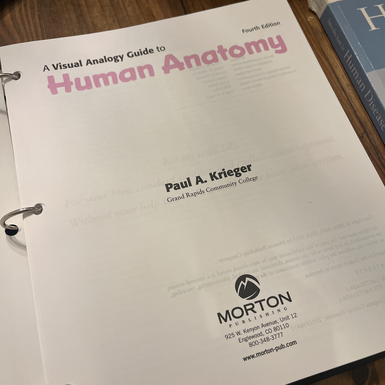 A Visual Analogy Guide to Human Anatomy and Physiology By Krieger Written In