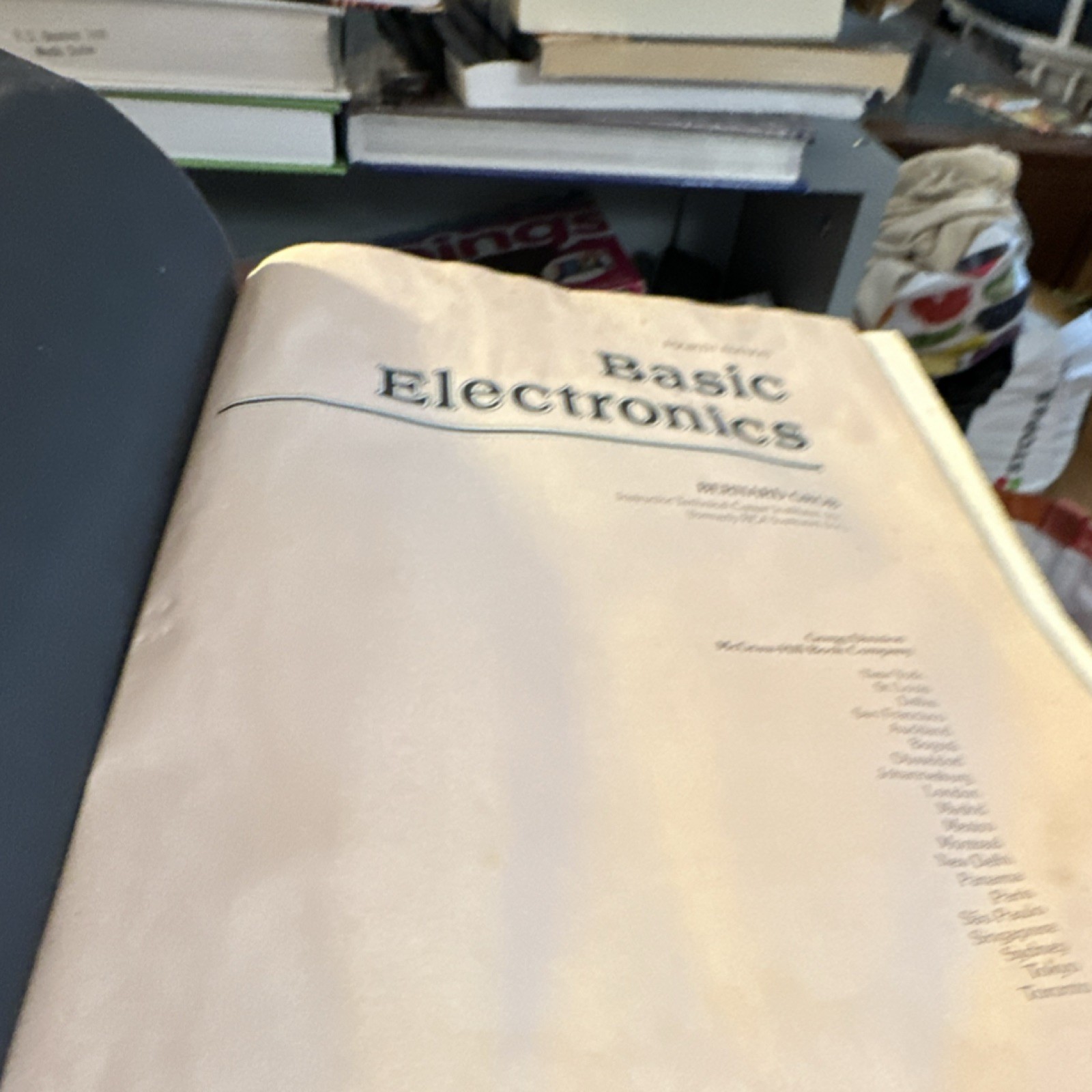 Basic Electronics Bernard Grob McGraw-Hill Hardcover Fourth Edition Electronics