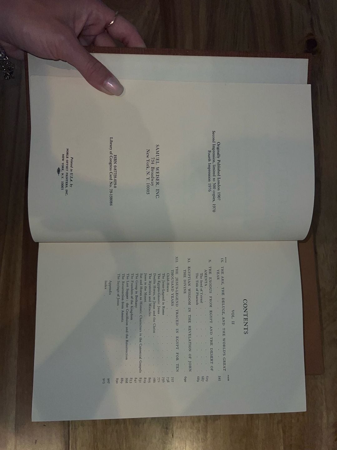 Ancient Egypt: The Light of the World by Gerald Massey, 2-Volume Set (1976)