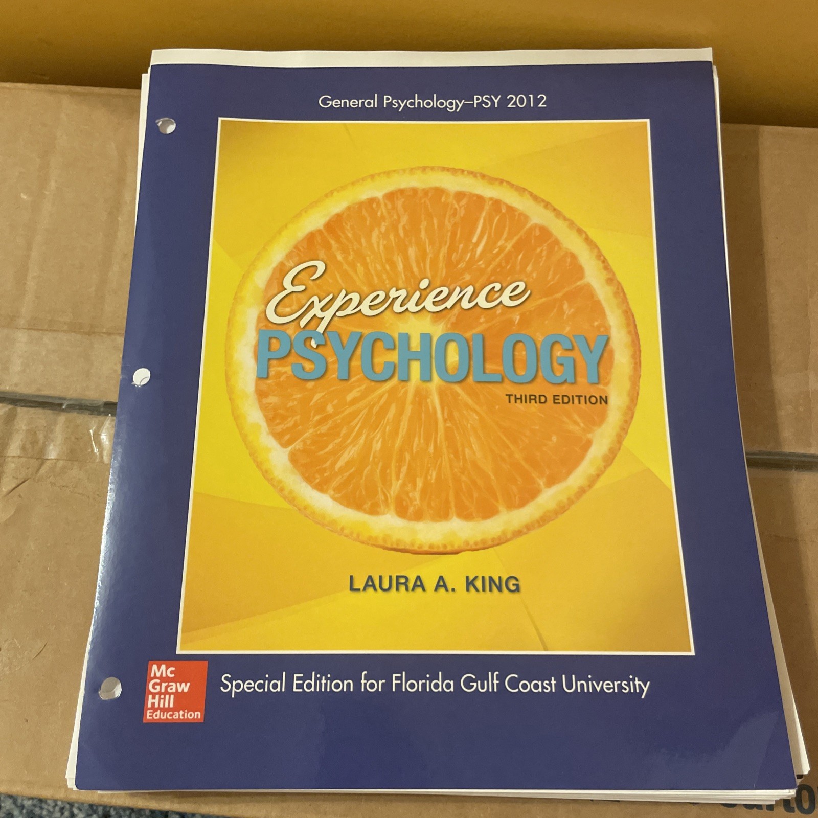 Experience Psychology Third Edition Loose Leaf Laura A. King new & sealed