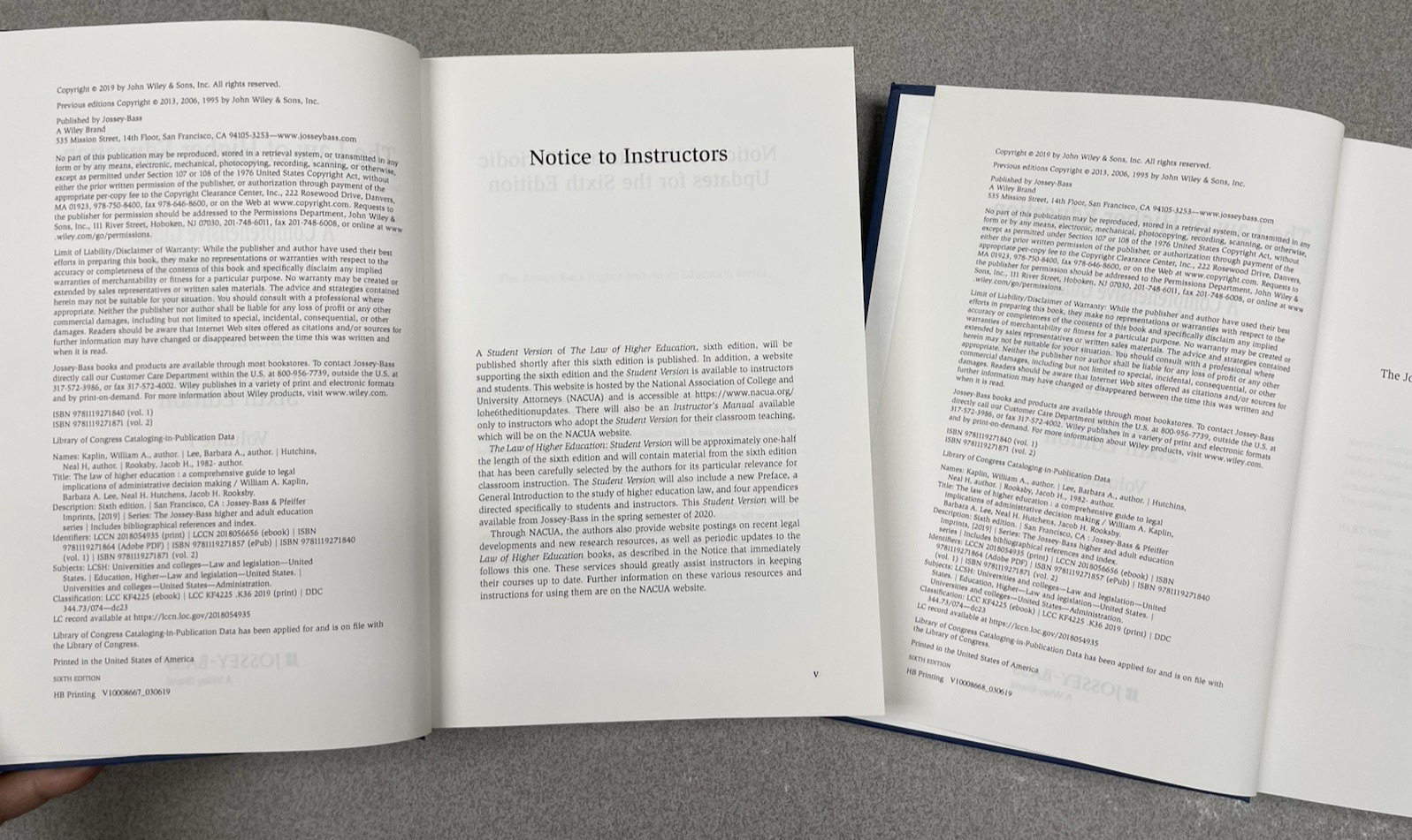Law of Higher Education, 2 Volume Set by Barbara A. Lee, William A. Kaplin…