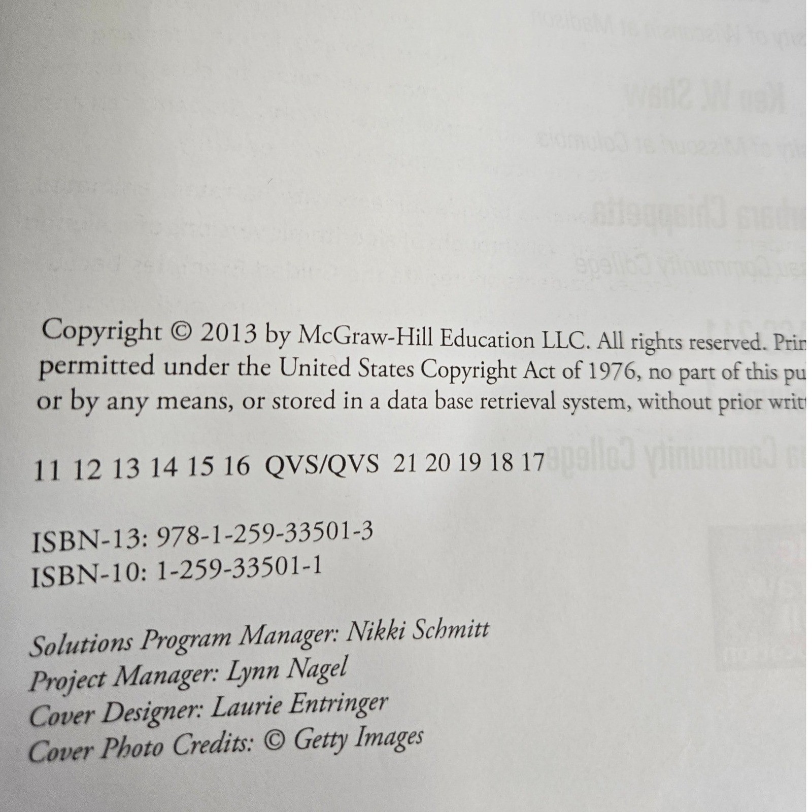 McGraw Hill Financial & Managerial Accounting Textbook ACC 211 5th Ed Vol 1
