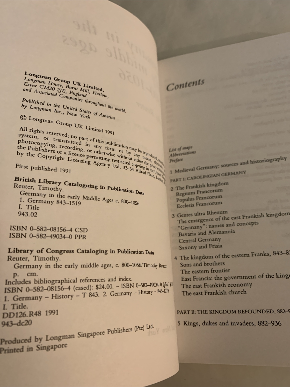 Germany in the Early Middle Ages, C. 800-1056, Paperback by Reuter, Timothy, …