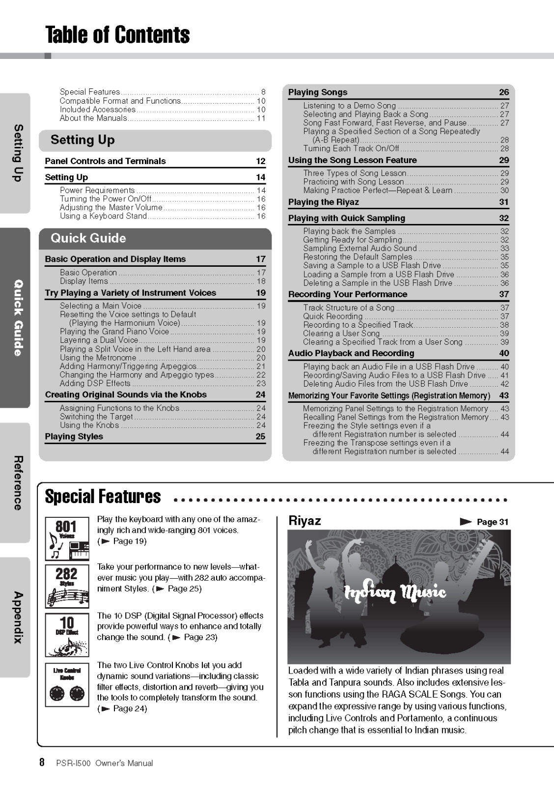 Yamaha PSR-I500 Instruction Manual: 88 Pages & Protective Covers!