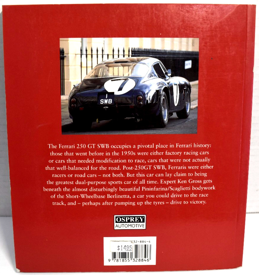 FERRARI 250GT SWB – Osprey Expert Histories by Ken Gross *VERY GOOD*