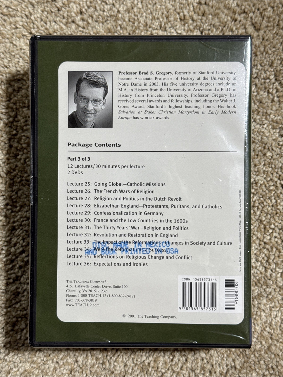 The Great Courses: History of Christianity in the Reformation Era DVD Guidebook