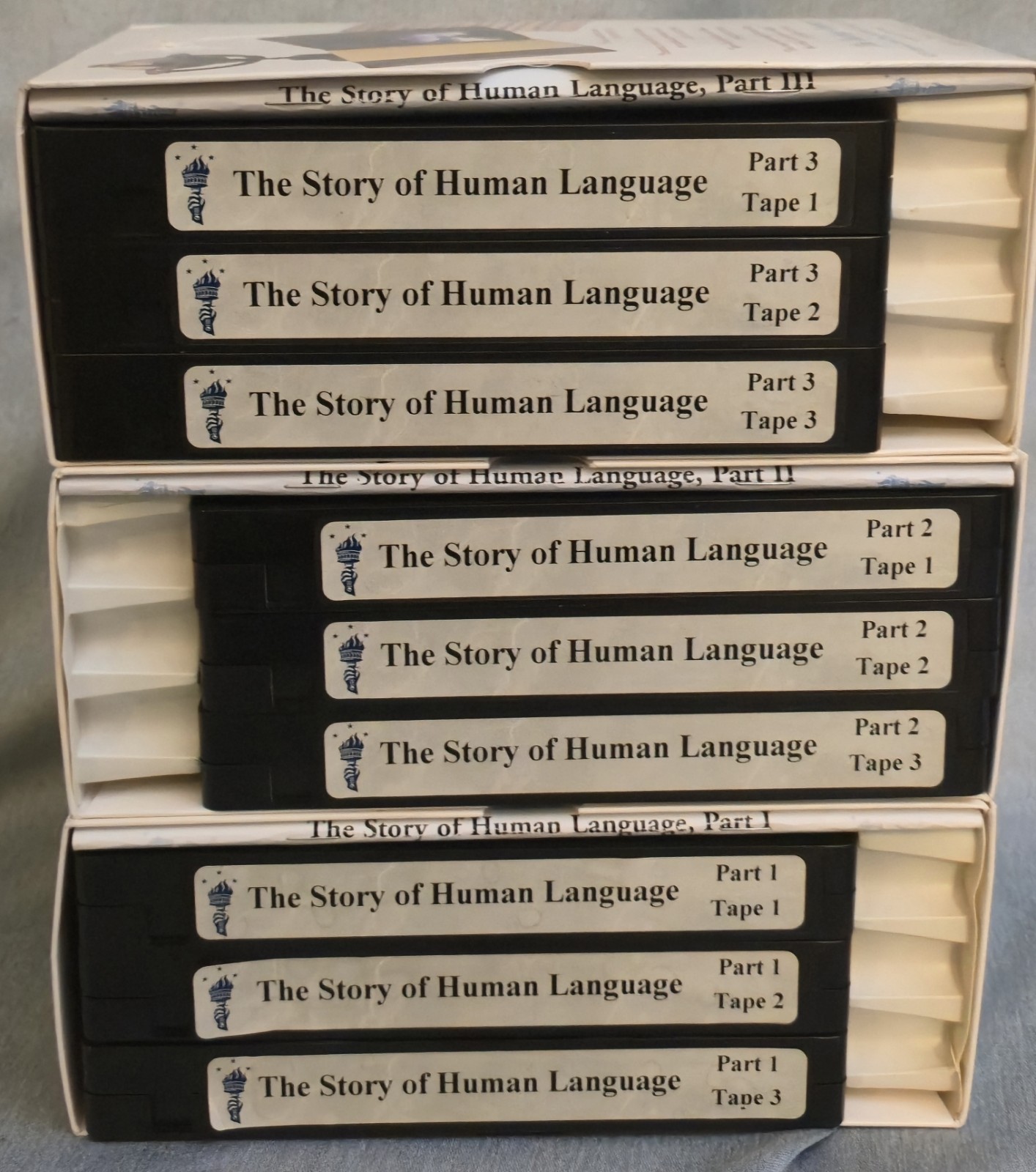 Great Courses The Story Of Human Language John McWhorter Parts 1-3 VHS Guidbooks