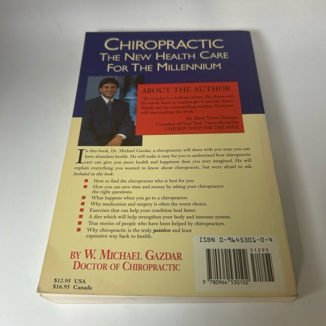 W Michael Gazdar Book Taking Your Back To The Future Pain Free Back Total Health