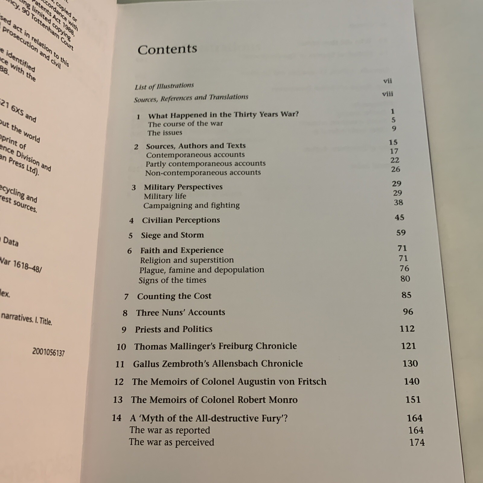Eyewitness Accounts of the Thirty Years War 1618-48 by G. Mortimer (English) Har