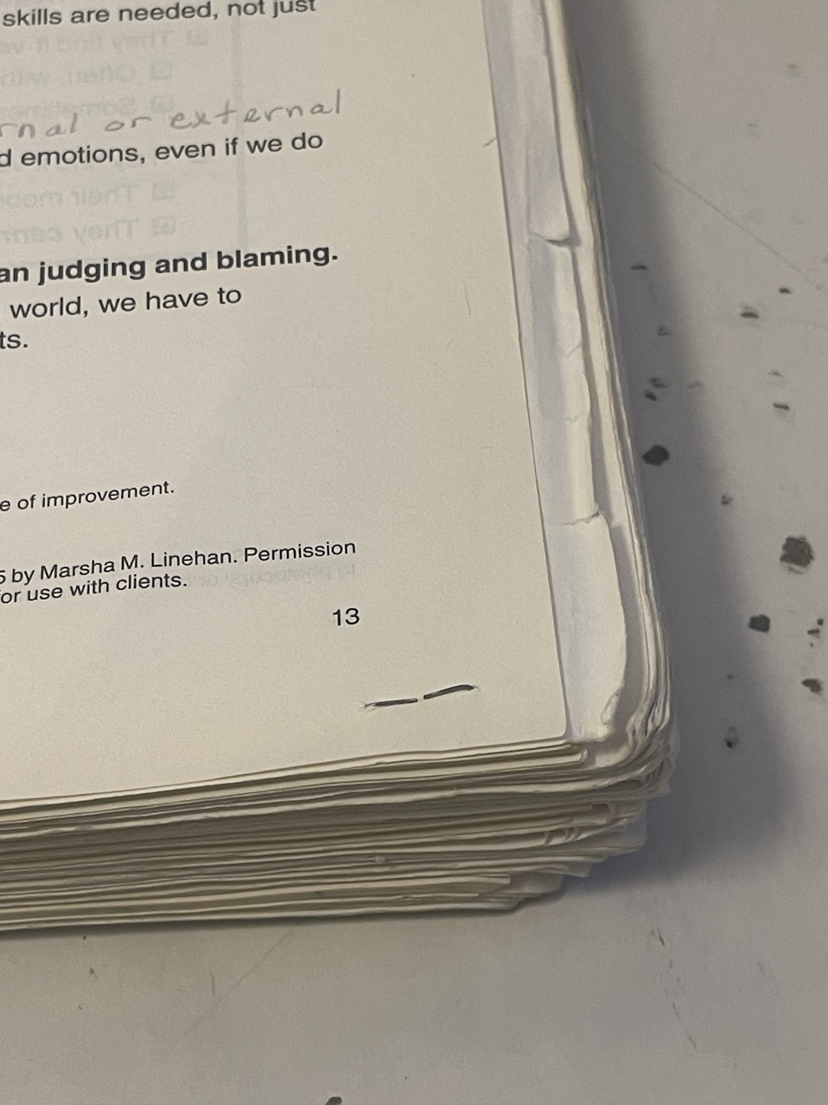 DBT Skills Training Handouts and Worksheets 2014 Spiral Bound Paperback