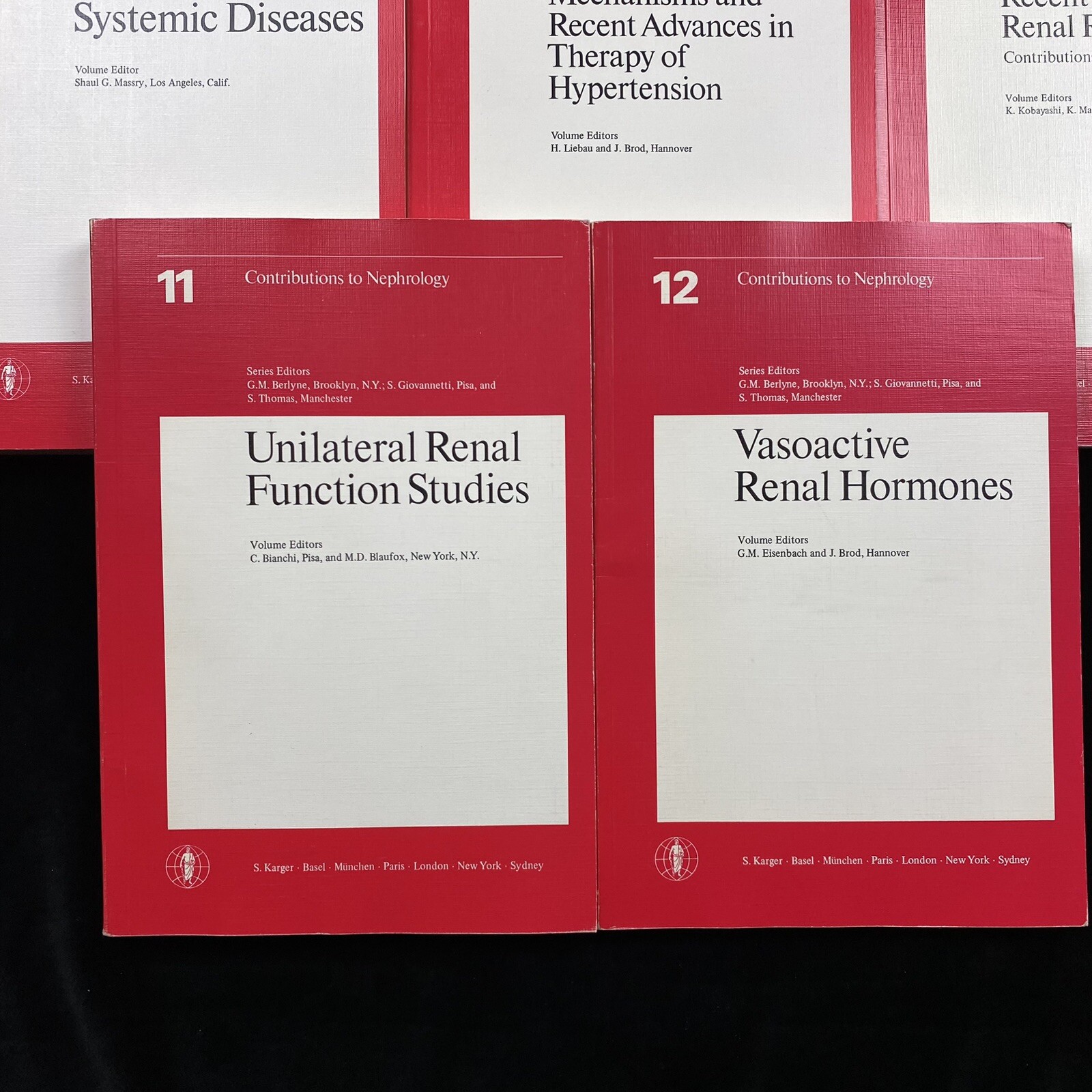Contributions To Nephrology 5th Nephrological Symposium Hannover 1977 Vol. 1-12