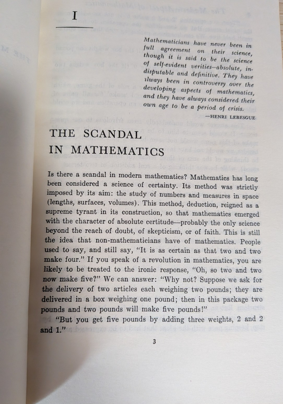 Modern Aspect of Mathematics: Lucienne Felix 1961 Science Editions Paperback