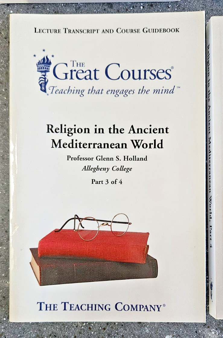 Great Courses: Religion in the Ancient Mediterranean World Volume 1-4 Books