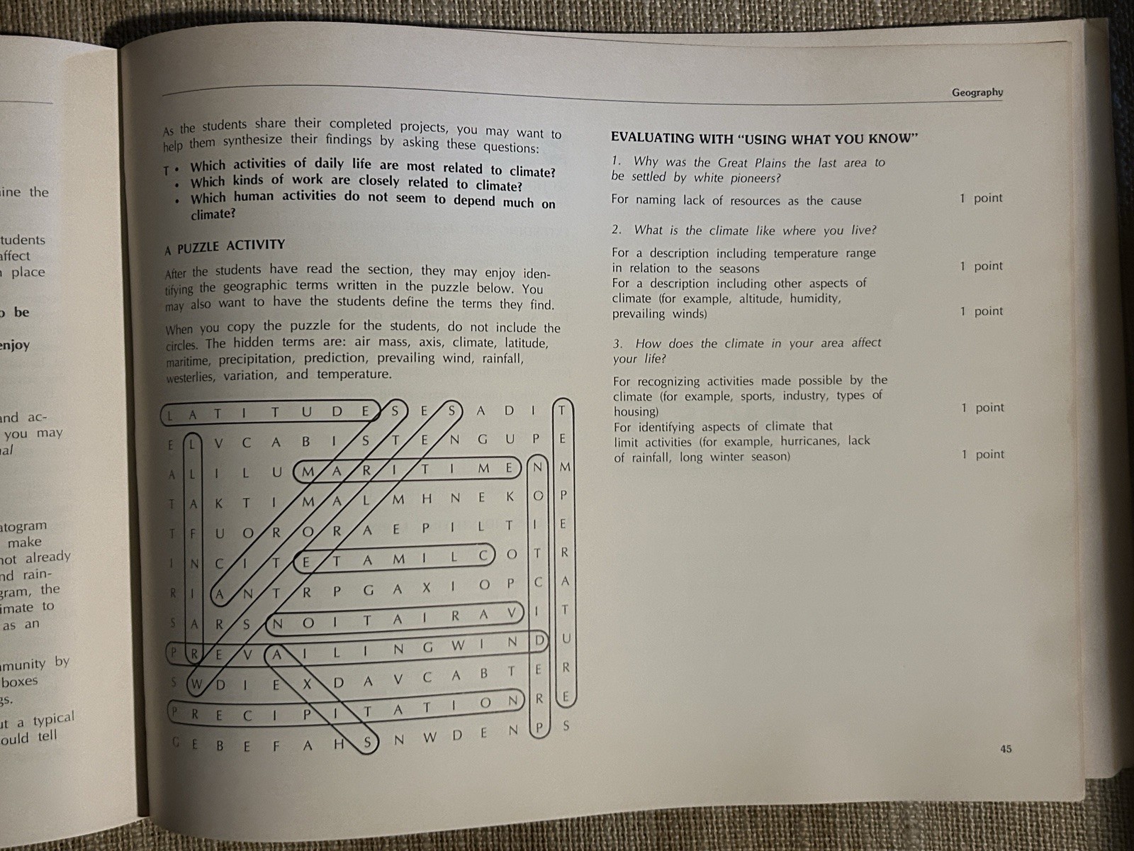 Vtg So-Sci Txtbk ‘Settings For Change The Social Sciences- Concepts & Values ‘77
