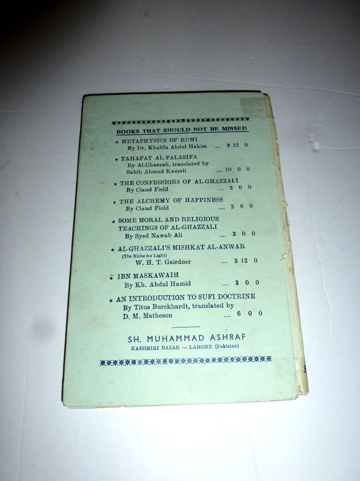 RARE Succession to the Rule in Islam Anwar G. Chejne Published in Pakistan 1960