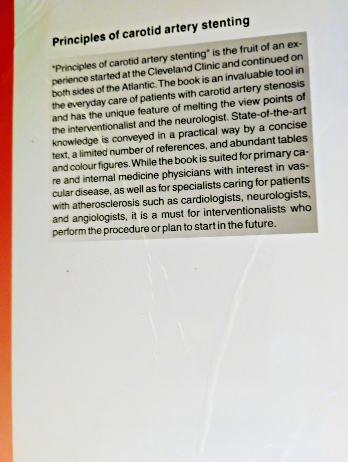 Principles of Carotid Artery Stenting-