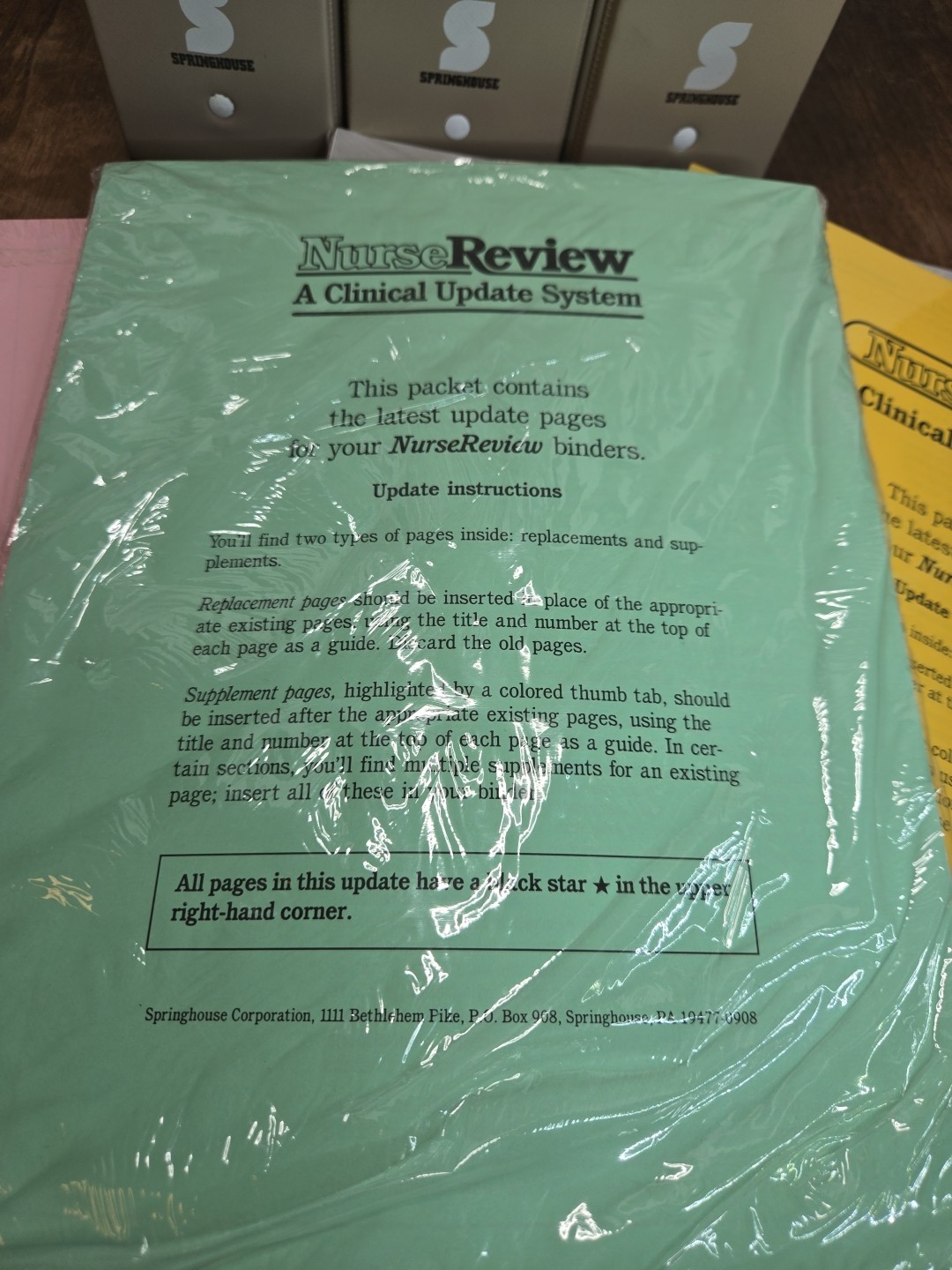 Nurse Review Clinical Update System – Volumes 1, 2 & 3 in 3-Ring Binders