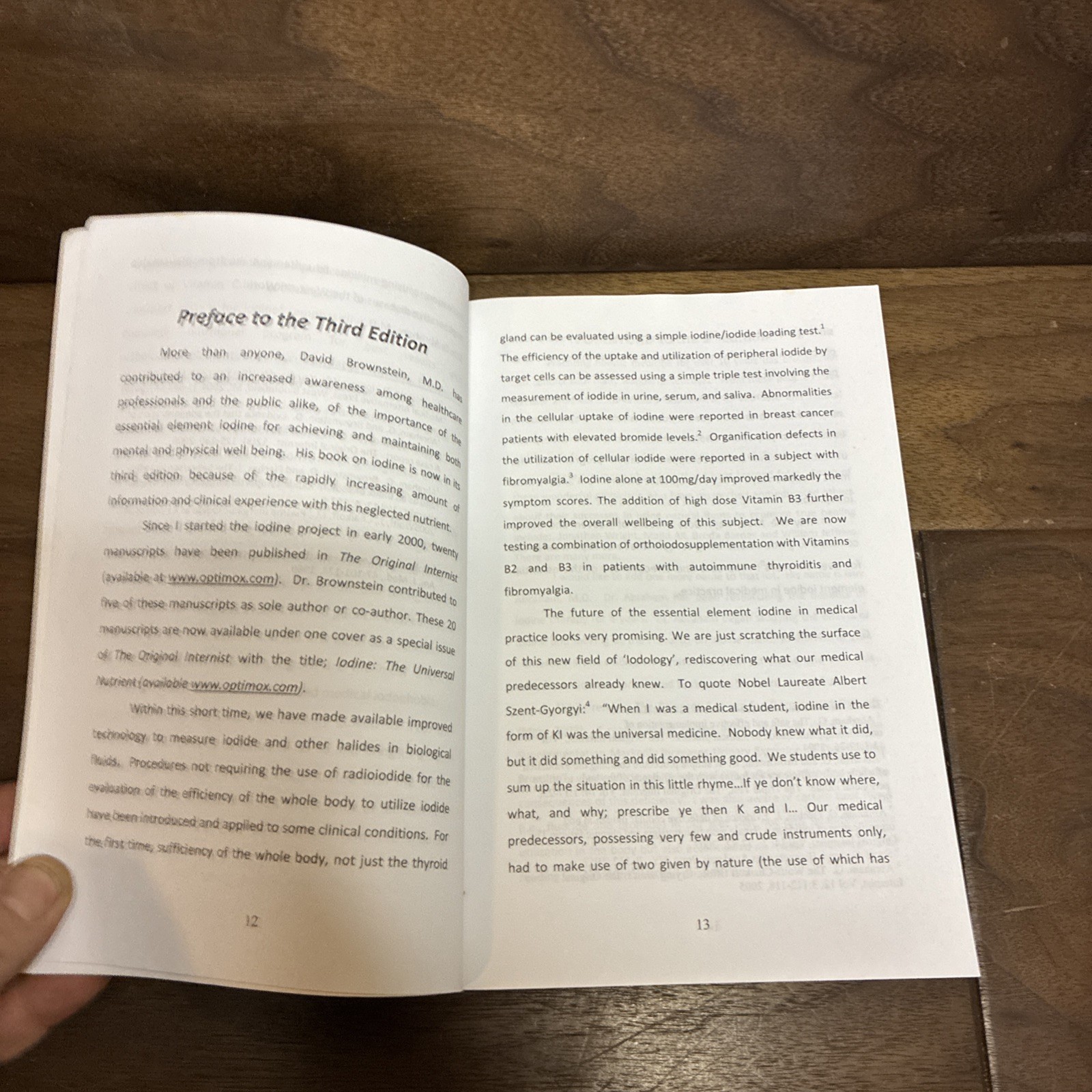 Iodine Why You Need It, Why You Can’t Live Without It David Brownstein 3rd Ed