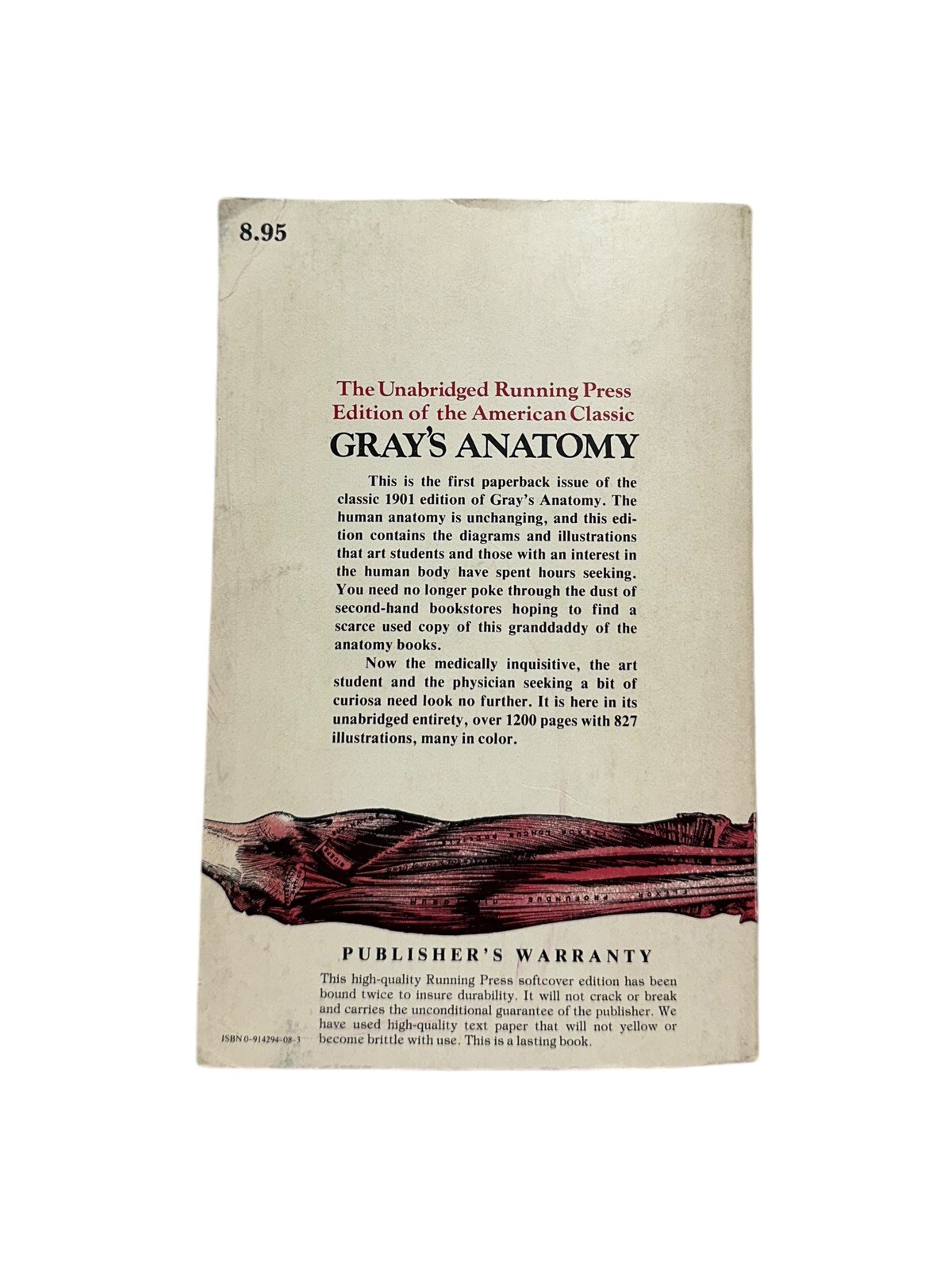 Gray’s Anatomy : The Unabridged Running Press Edition of the American Classic by