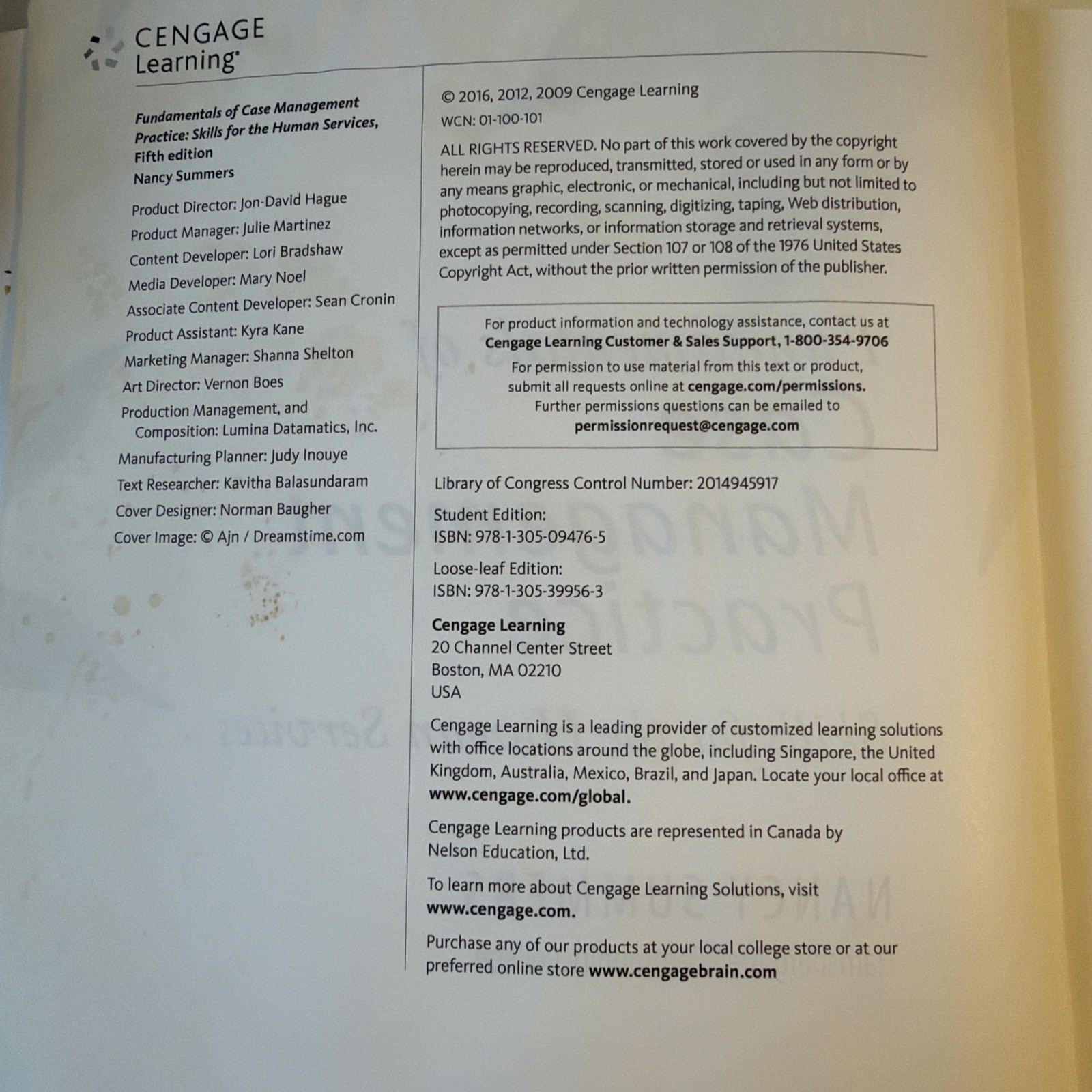 Fundamentals of Case Management Practice: Skills for the Hu – VERY GOOD