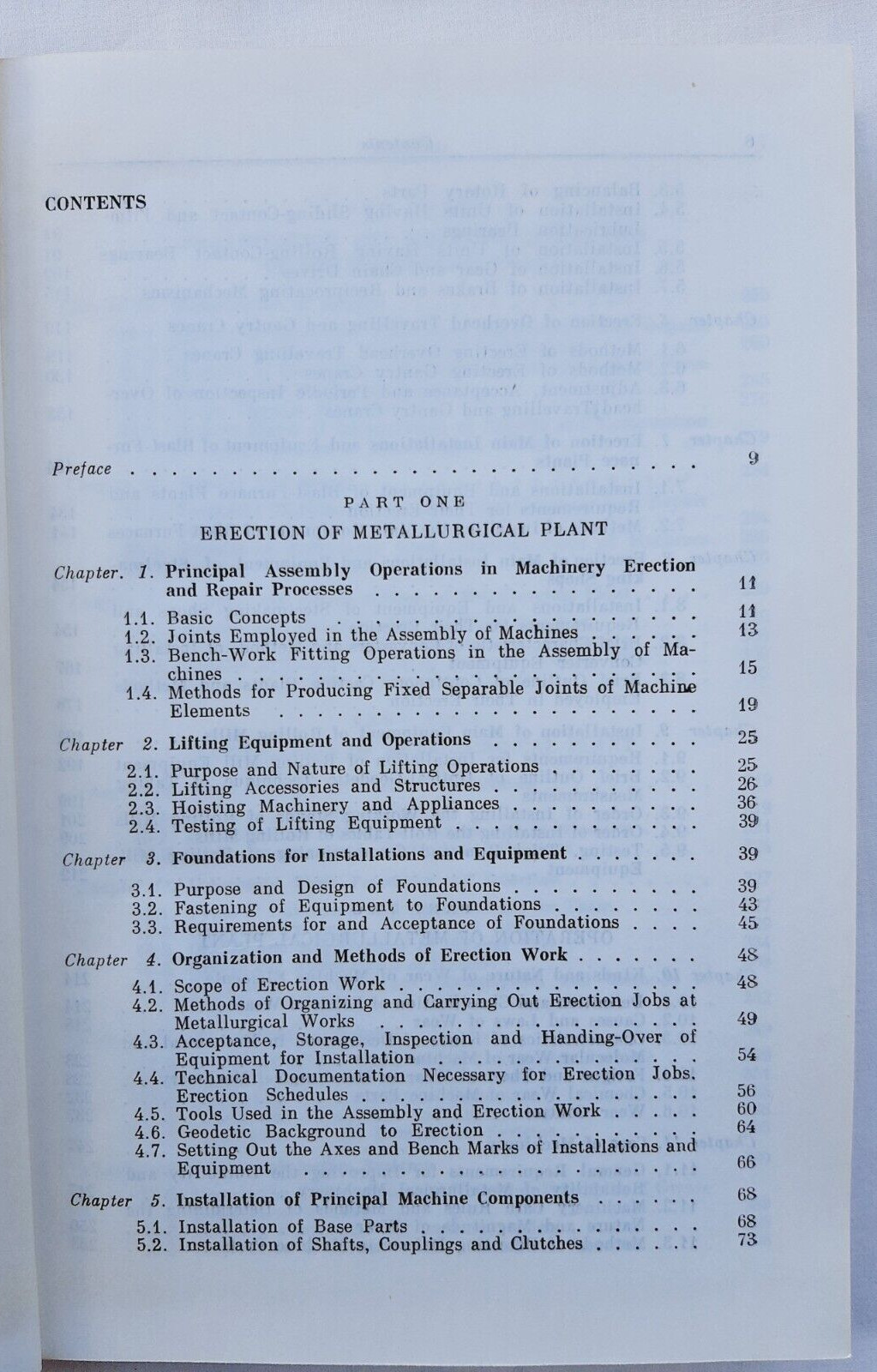 Erection and Operation of Metallurgical Plant by N. Kasatkin, Mir Publishers1975
