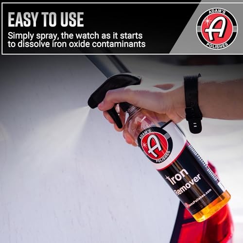 Adam’s Polishes Iron Remover 16oz – Car Paint & Wheel Fallout Rust Cleaner Spray