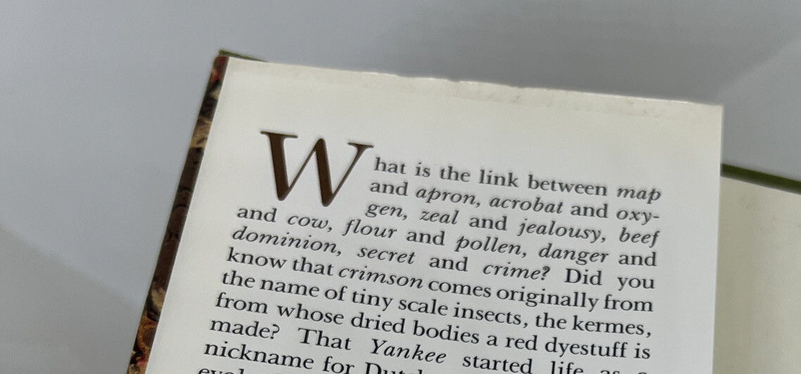 Dictionary of Word Origins by John Ayto 1990