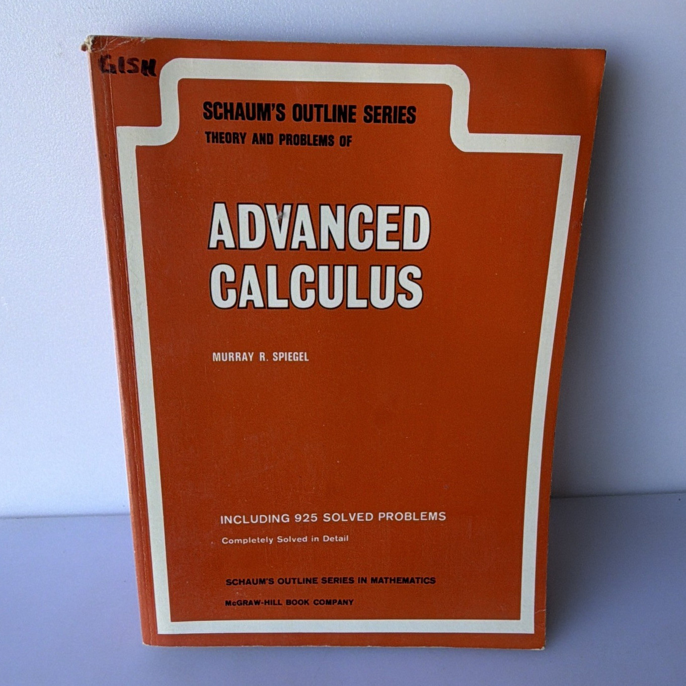 Schaum’s Outline Series Advanced Calculus Murray R. Spiegel PB 1968 400p
