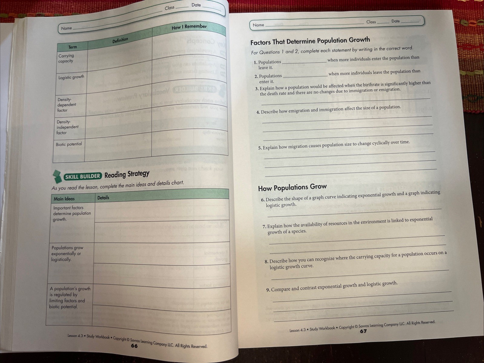 Environmental Science: Your World, Your Turn Student Workbook